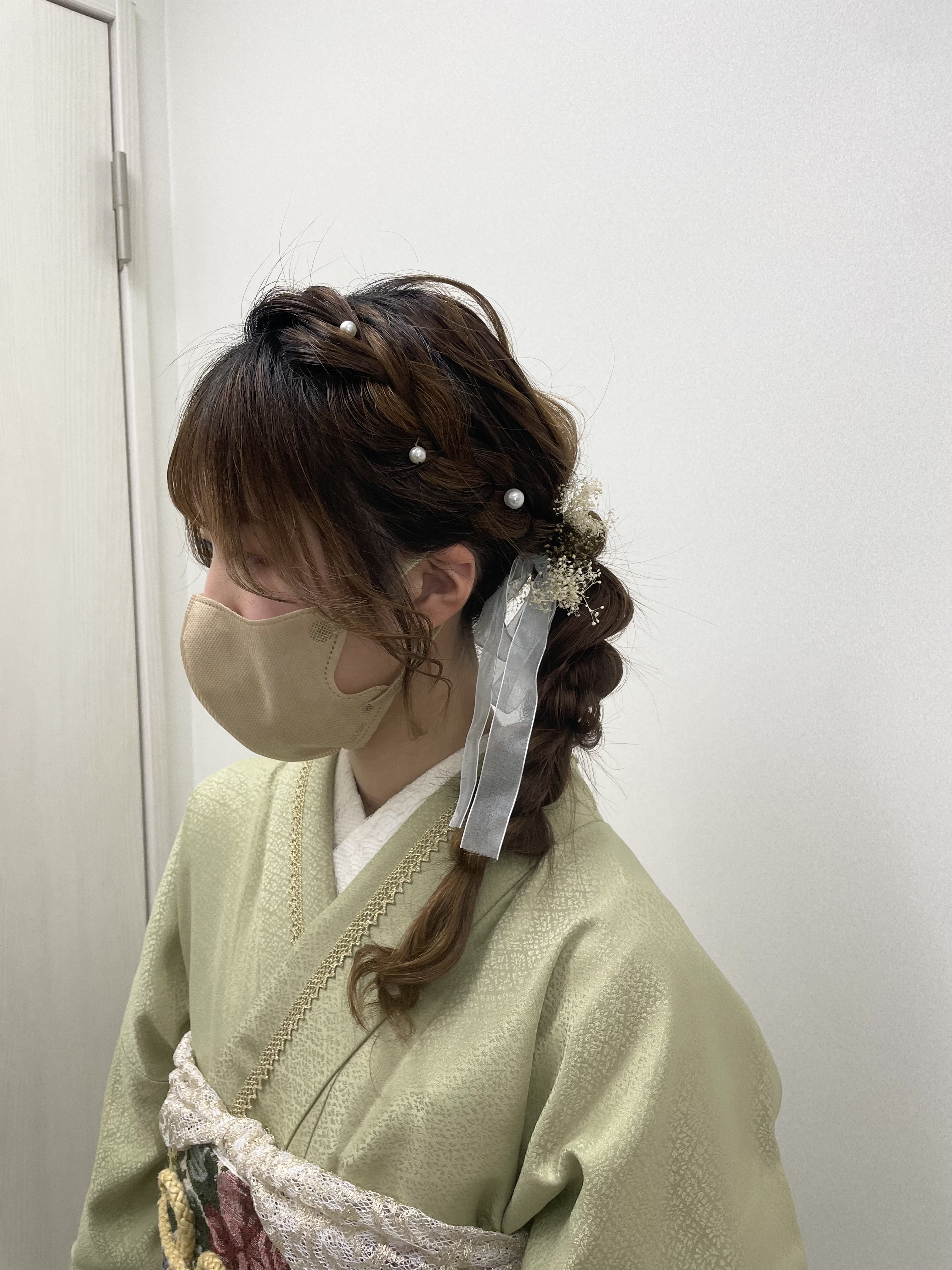川越着物レンタルVASARA/人気の編みおろしヘアスタイル♡