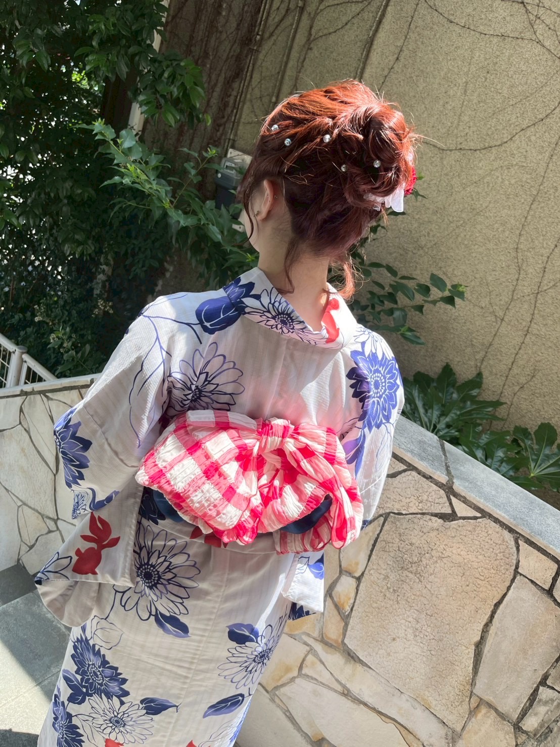 アップスタイルで涼し気に♪