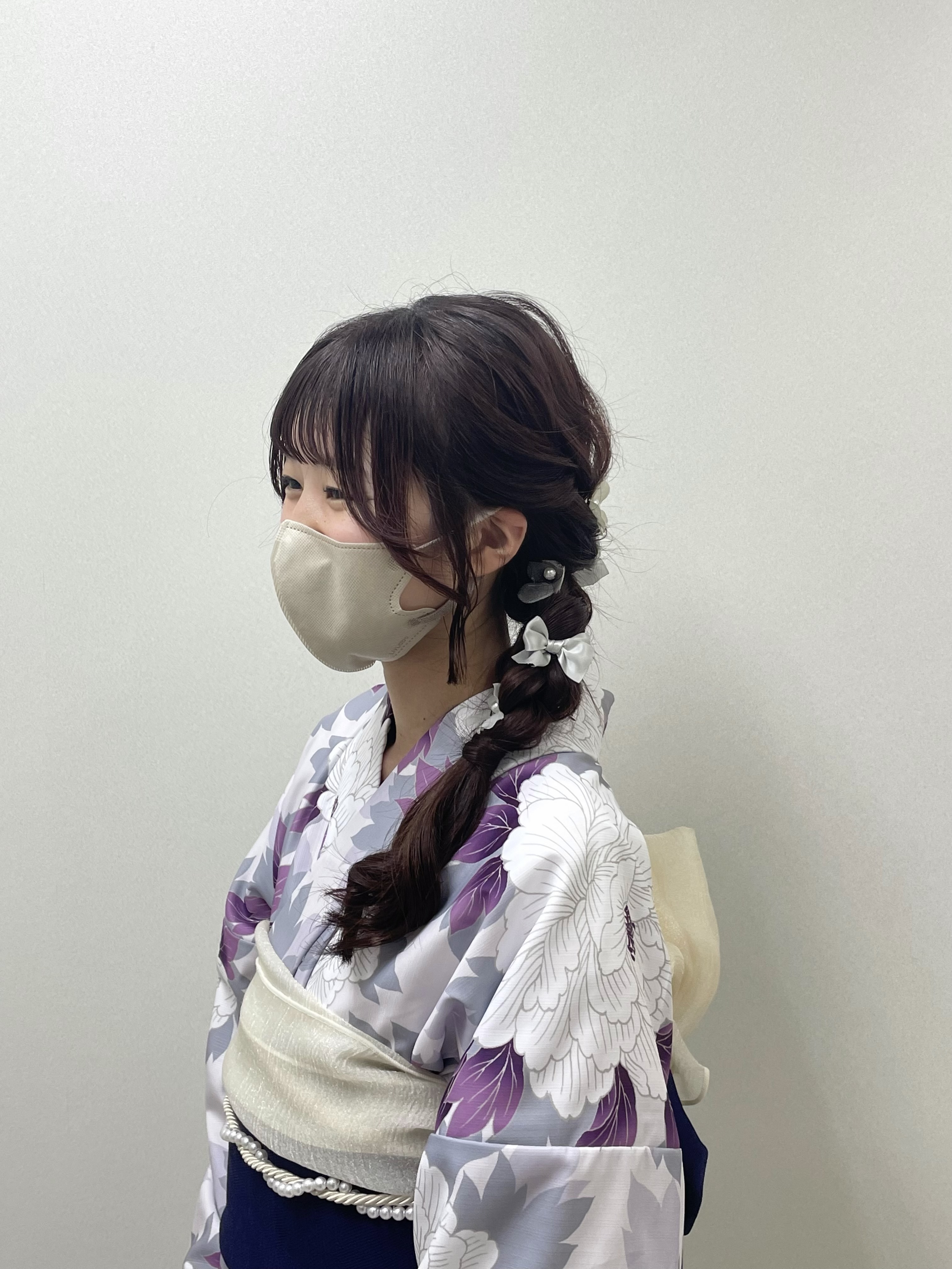 川越着物レンタルVASARA/編みおろしヘアスタイル♡