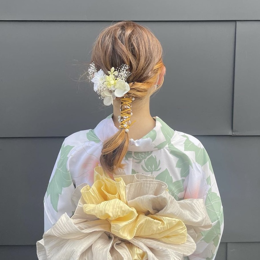 川越着物レンタルVASARA/編みおろしヘアスタイル♡