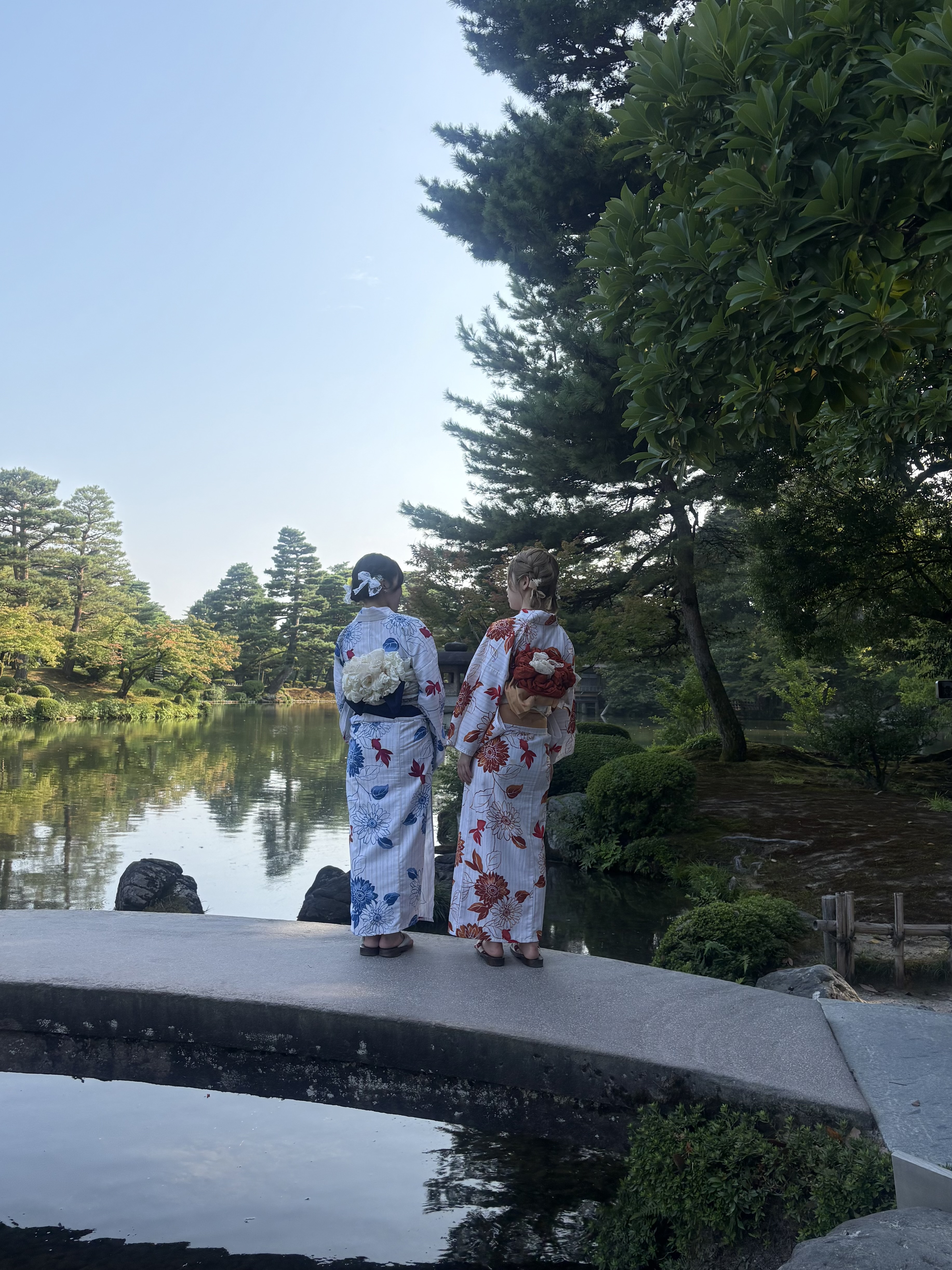 金沢兼六園店♡浴衣で兼六園、霞ヶ池