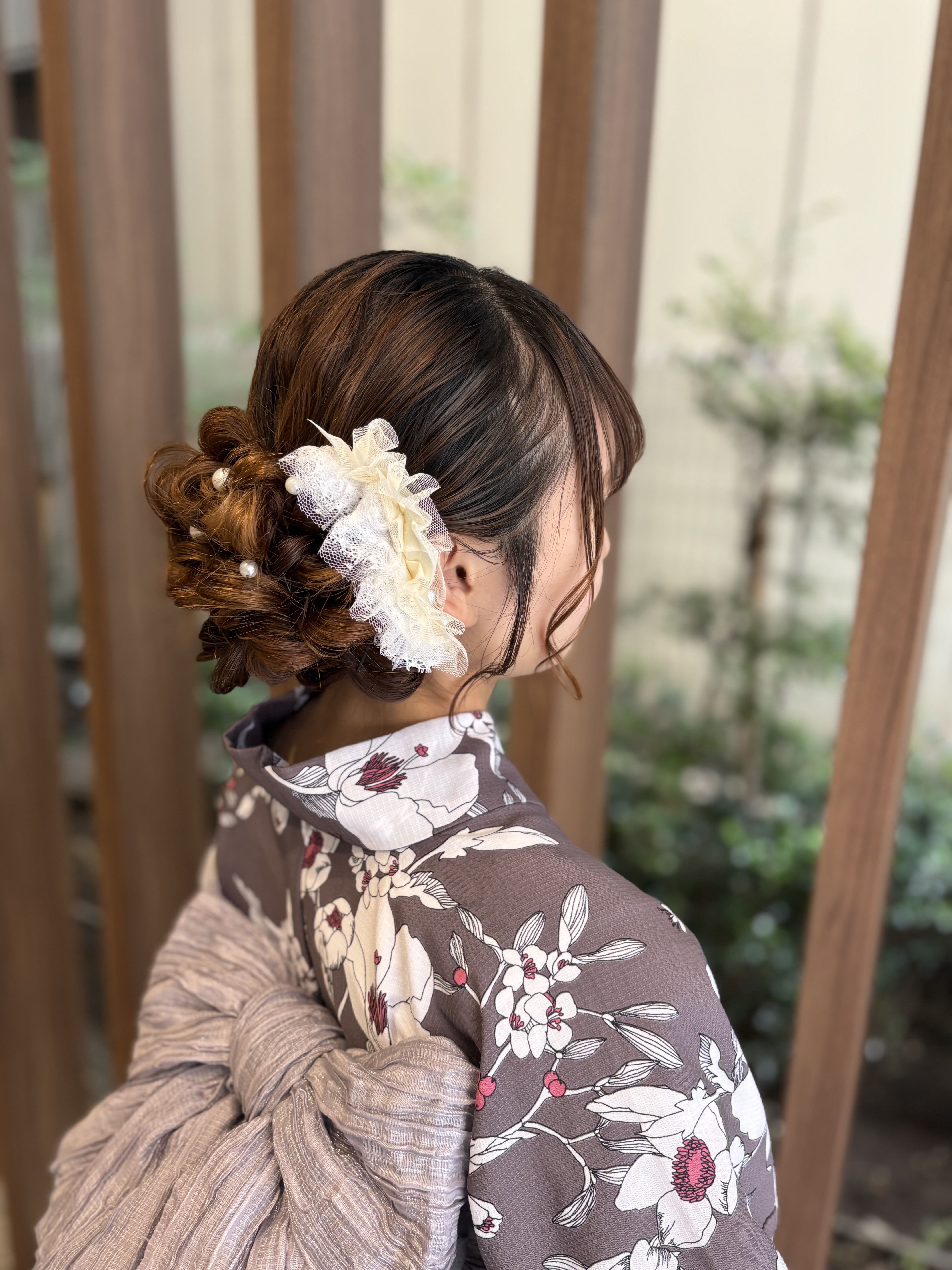 浴衣にも着物にも似合うヘアセット！