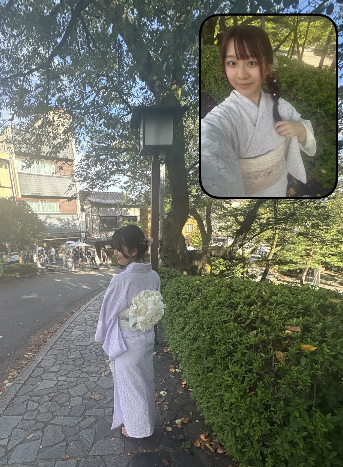 金沢兼六園店♡店舗前の紺谷坂にて