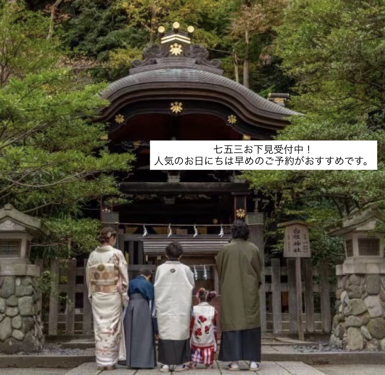 七五三のご予約、お下見受付中です(∩´∀`∩)
