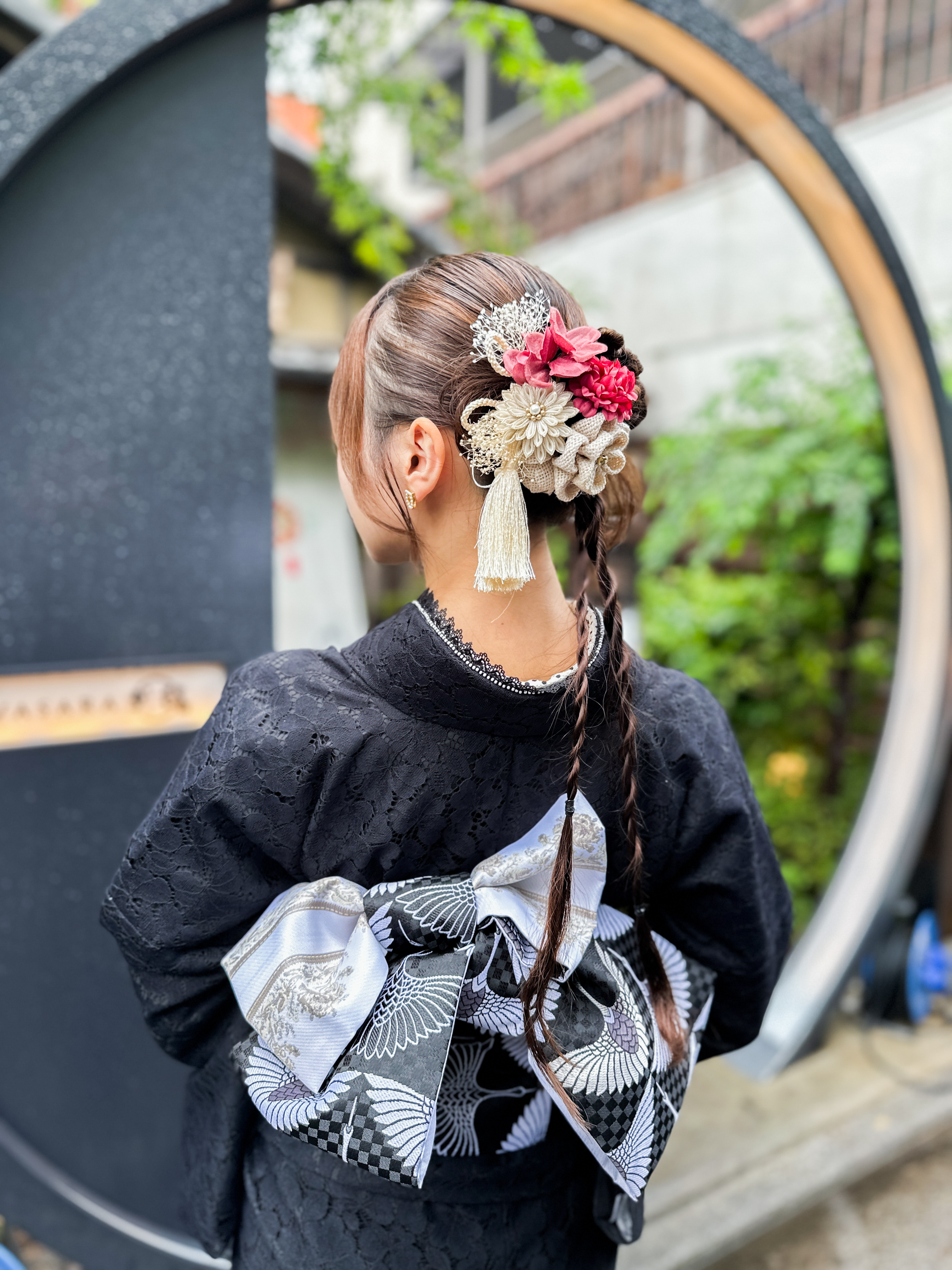 『小紋レトロプレミアム』東京都渋谷区着物レンタル　VASARA渋谷店