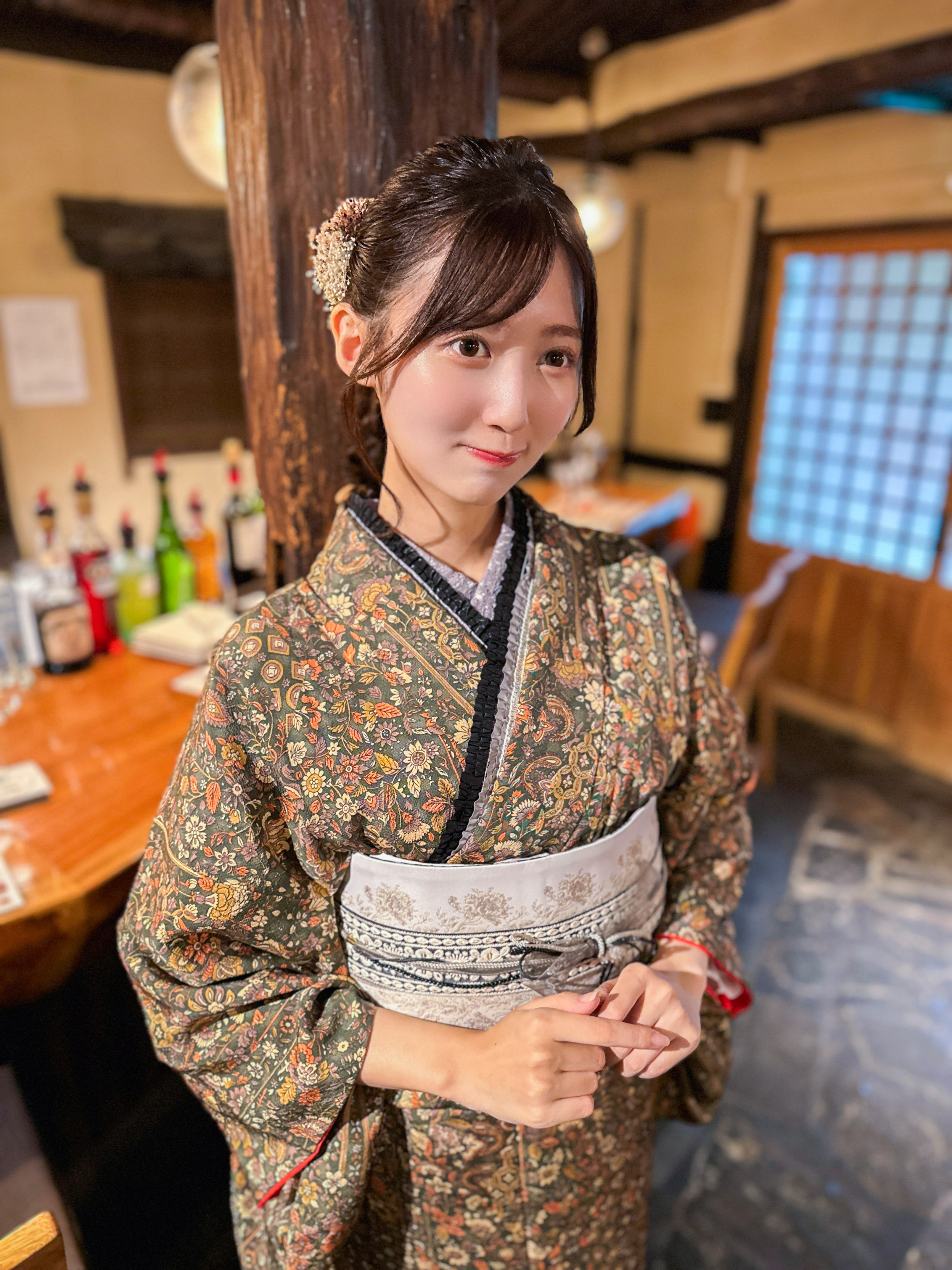 『小紋レトロプレミアム』東京都渋谷区着物レンタル　VASARA渋谷店