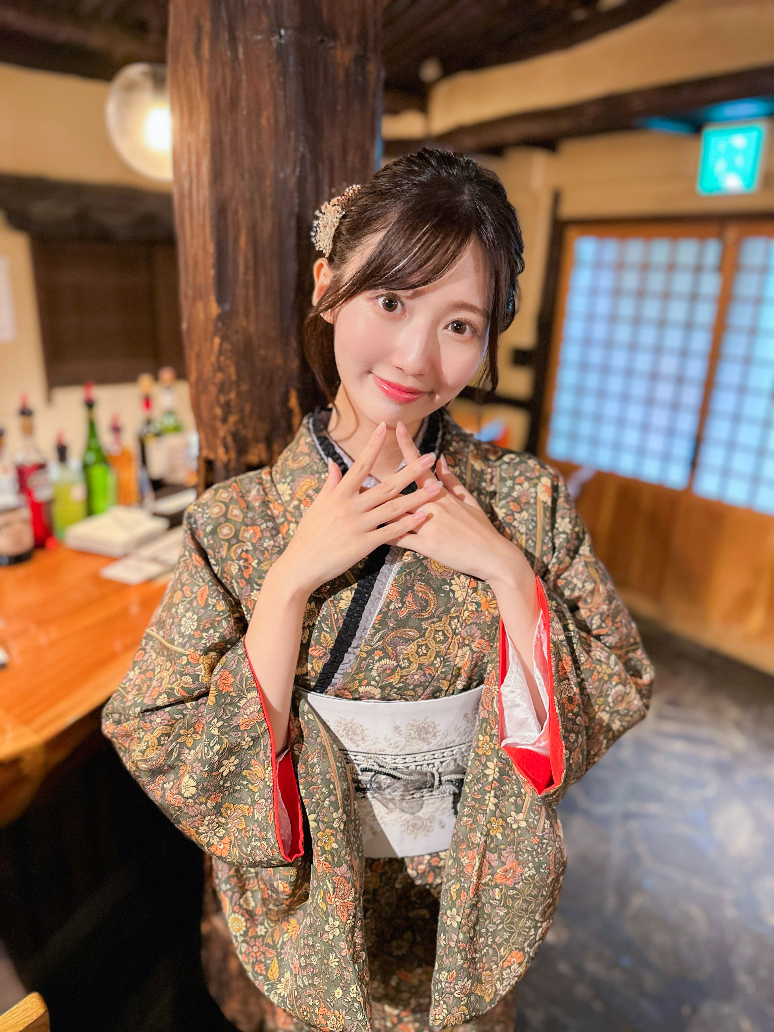 『小紋レトロプレミアム』東京都渋谷区着物レンタル　VASARA渋谷店