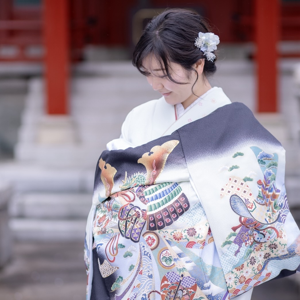 倉敷お宮参り　倉敷訪問着レンタル