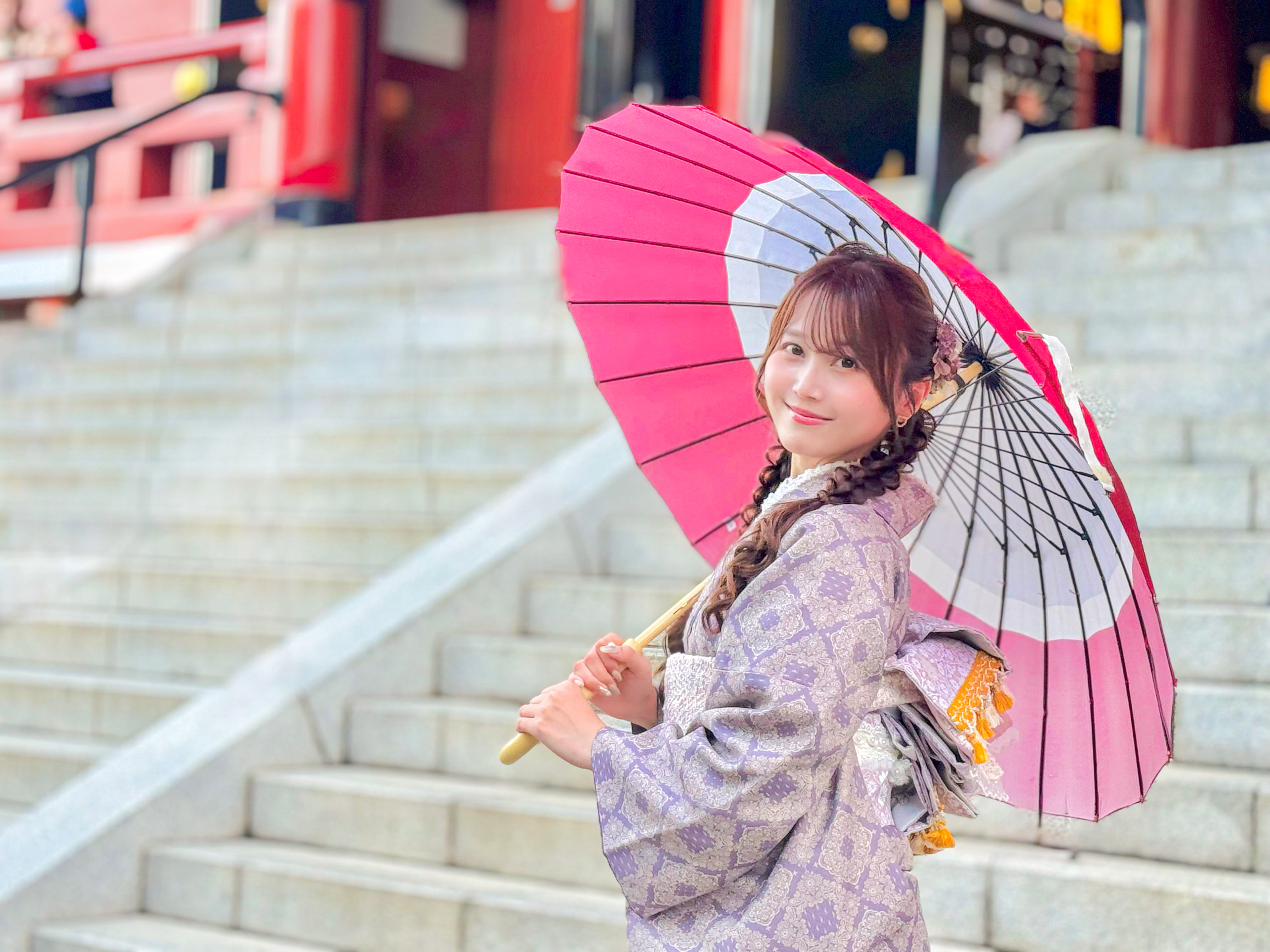 秋のお出かけは着物で♪