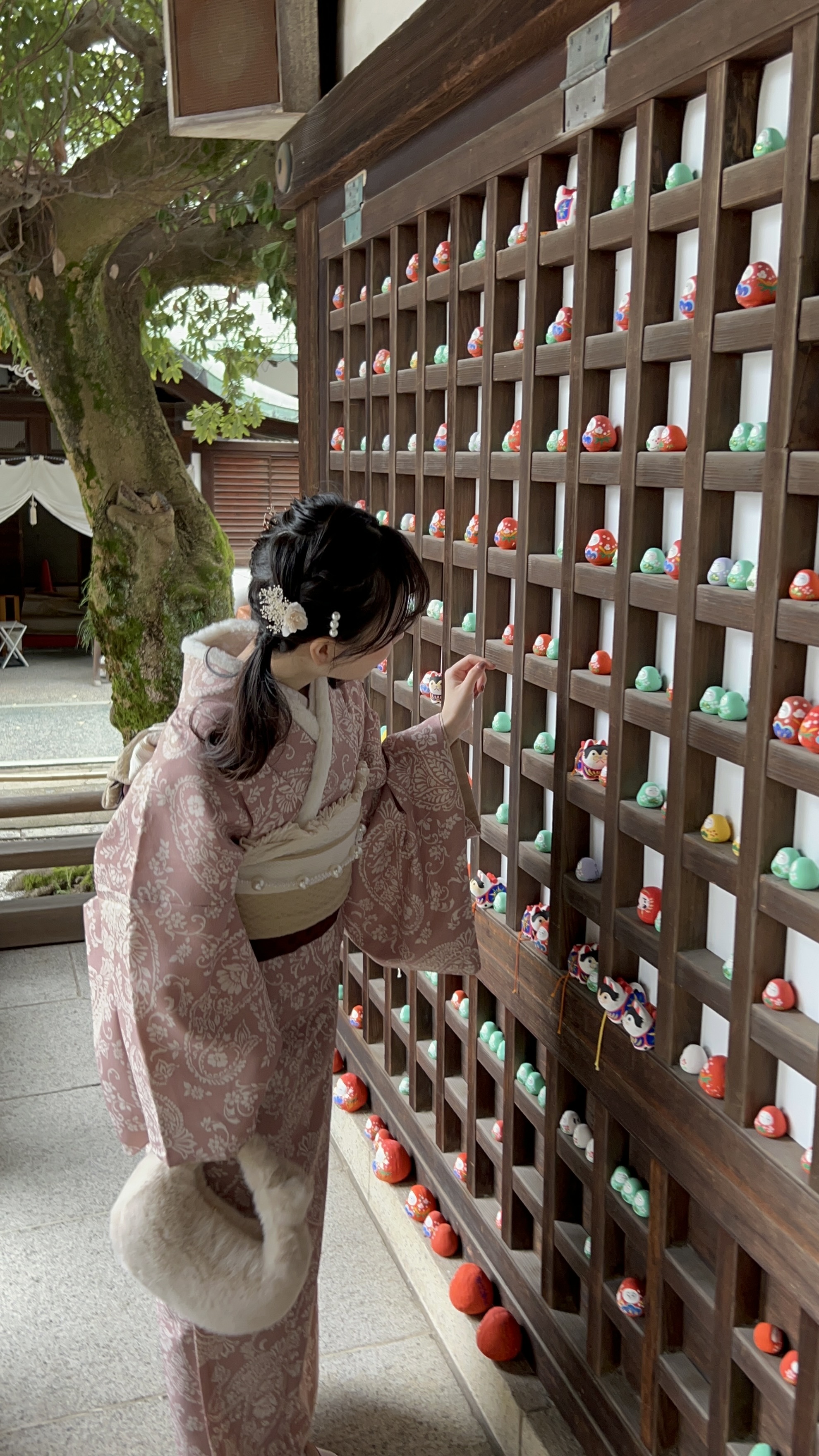 もこもこwinter着物コーデ♡