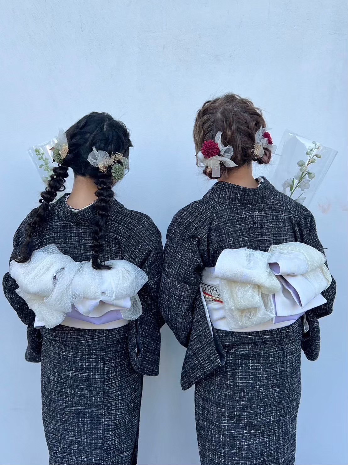 ツイード着物の季節になりました⟡.·*.