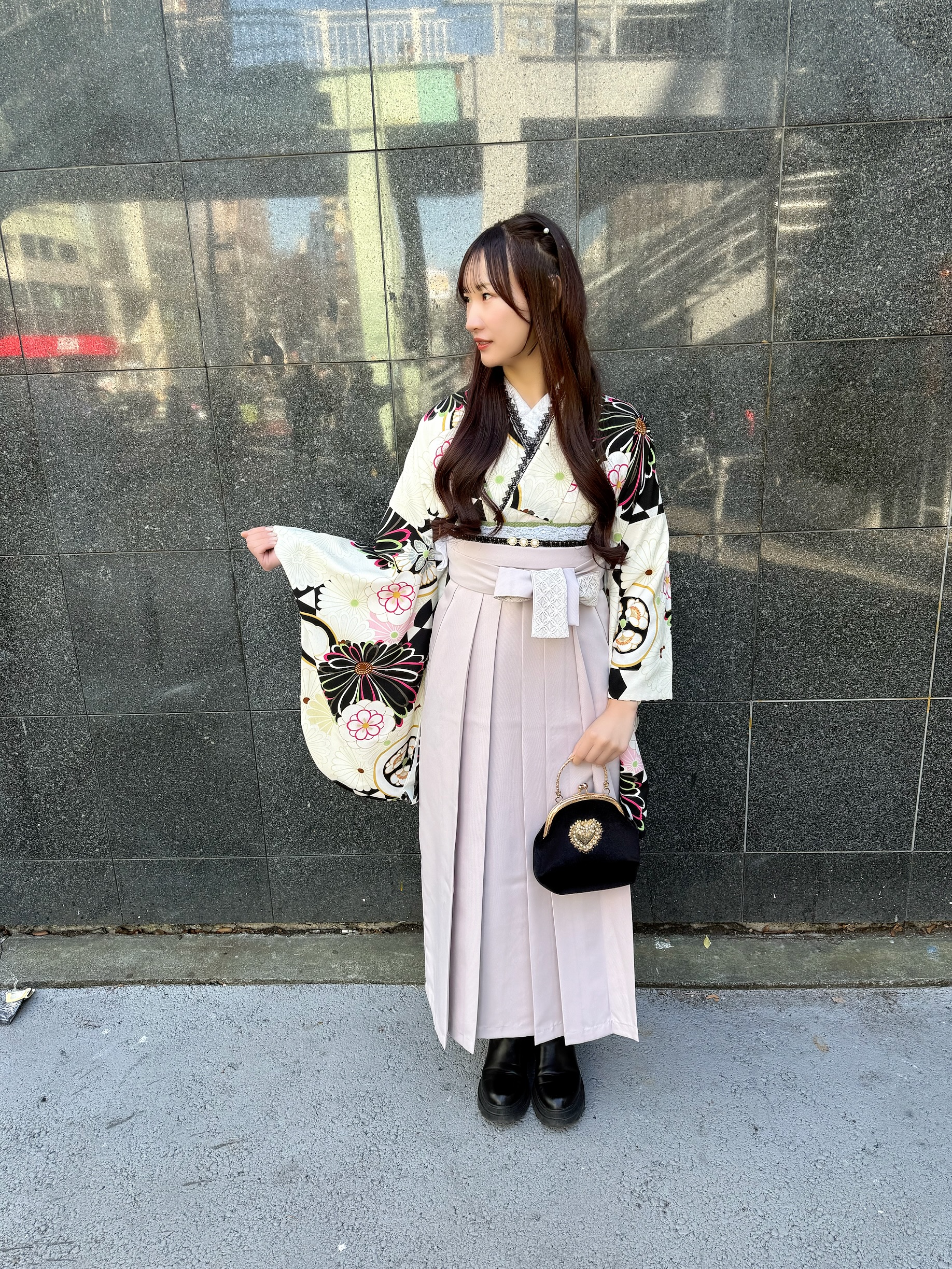 『小紋レトロプレミアム』東京都渋谷区着物レンタル VASARA渋谷店