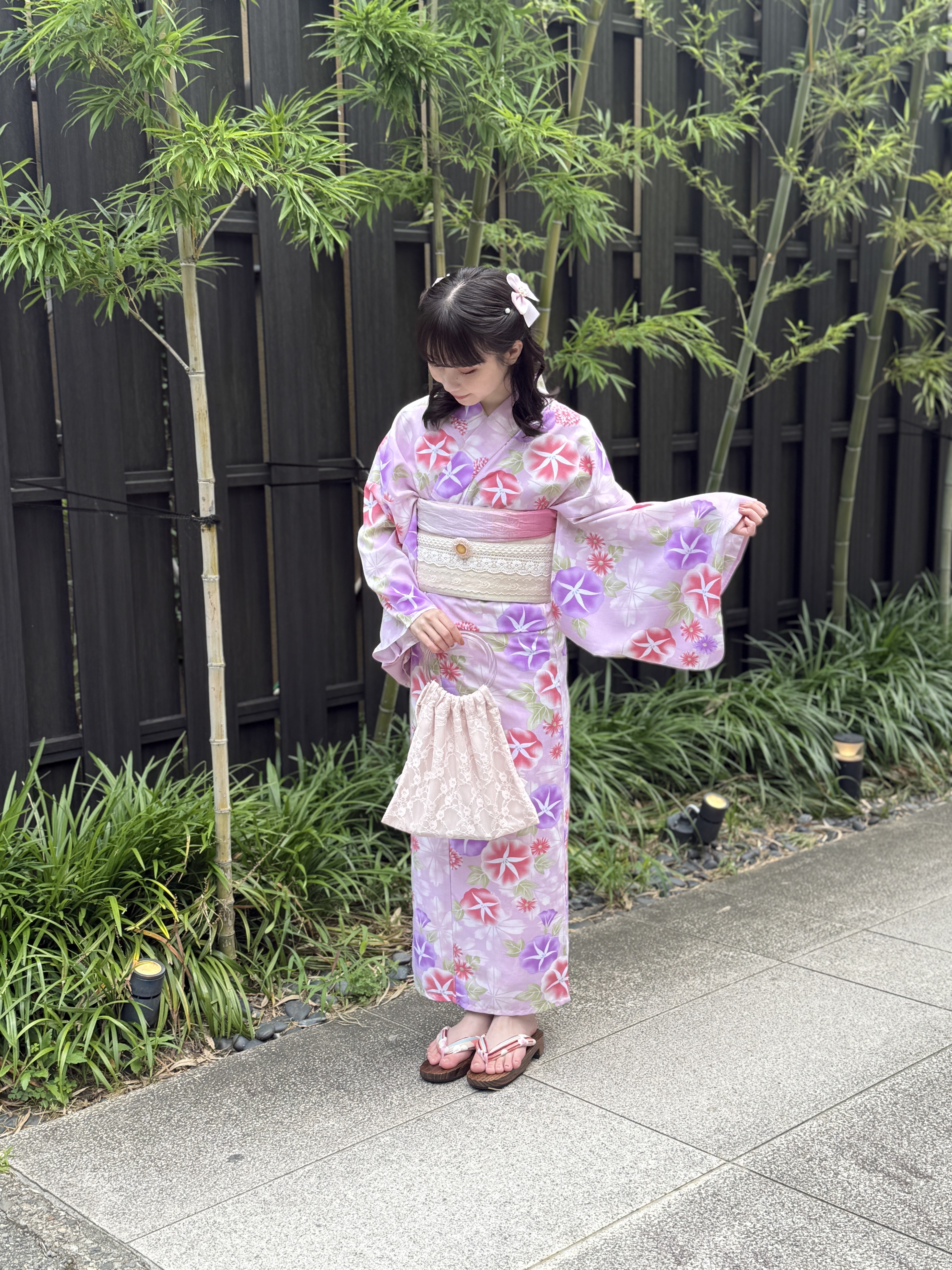 金沢兼六園店♡朝顔柄の可愛い浴衣